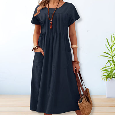 Elegant Dress with Pockets