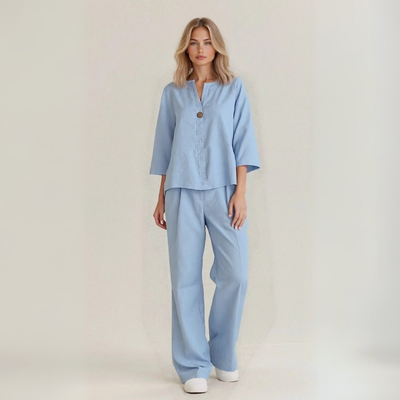 Amanda | Handmade linen-cotton blend