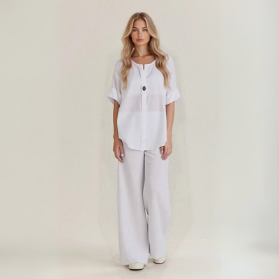 Amanda | Handmade linen-cotton blend