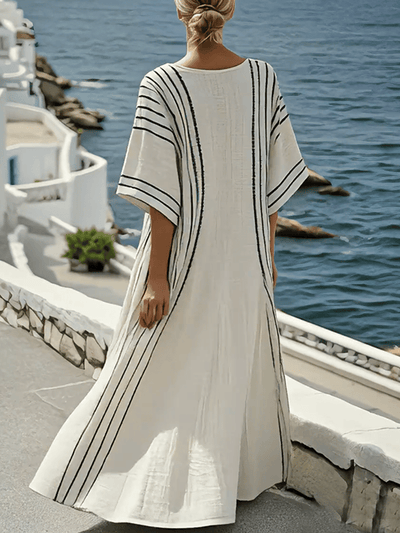 Zaya | Contrasting Stripe Dress