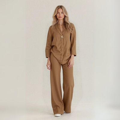 Amanda | Handmade linen-cotton blend