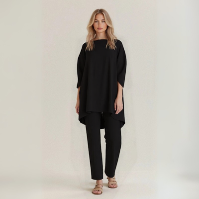 Silvia | Complete in artisanal linen and cotton