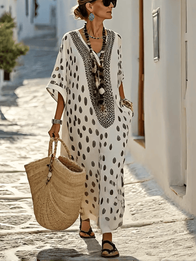 Liora | Falling Polkadot Dress