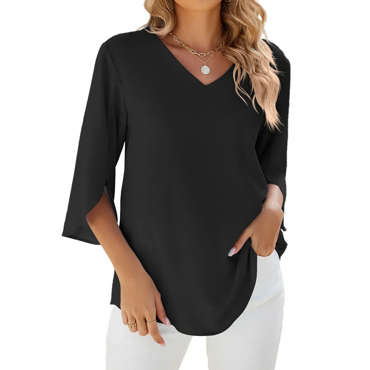 V-neck Blouse